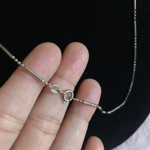 Vintage 925 Italian Starling Silver Chain Necklace - Picture 6 of 9